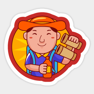 Traveller Man Sticker